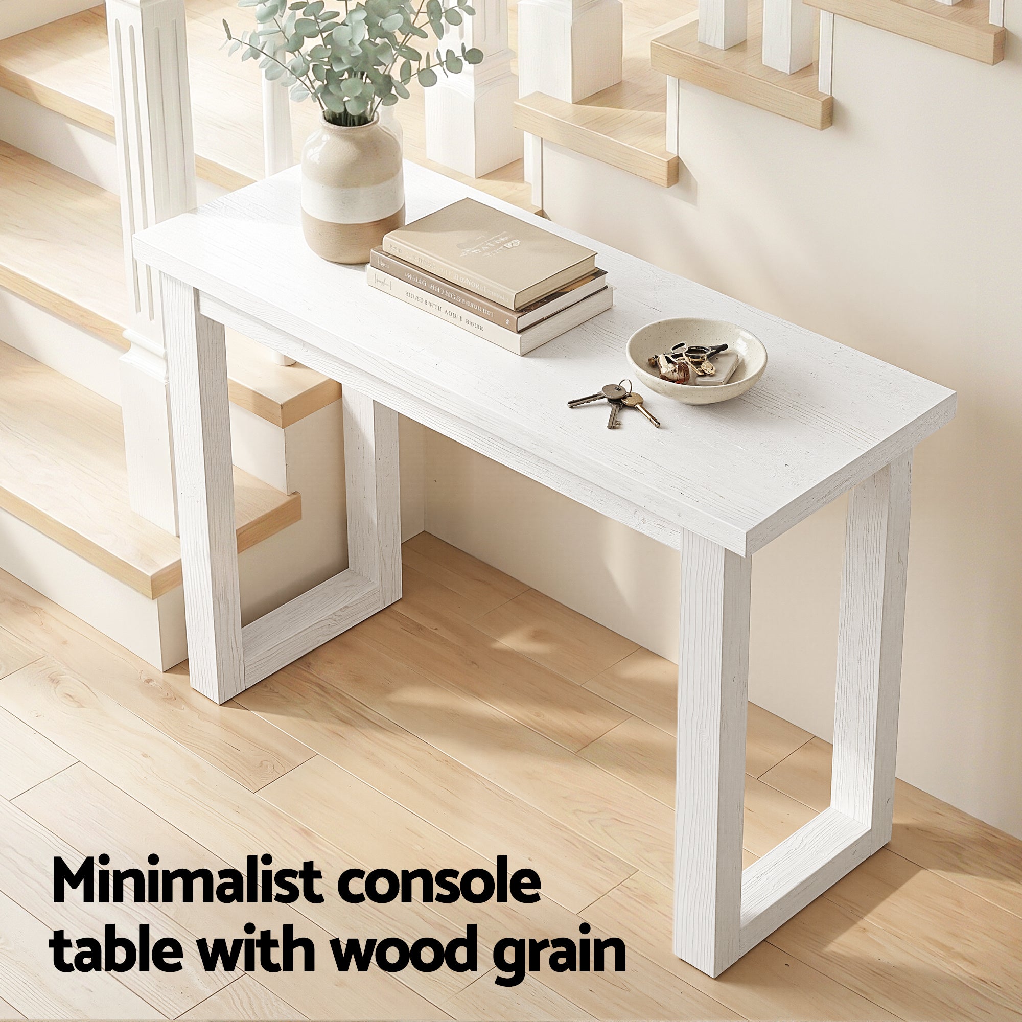 Artiss Console Table 110CM White-Furniture > Living Room > Side Tables-PEROZ Accessories