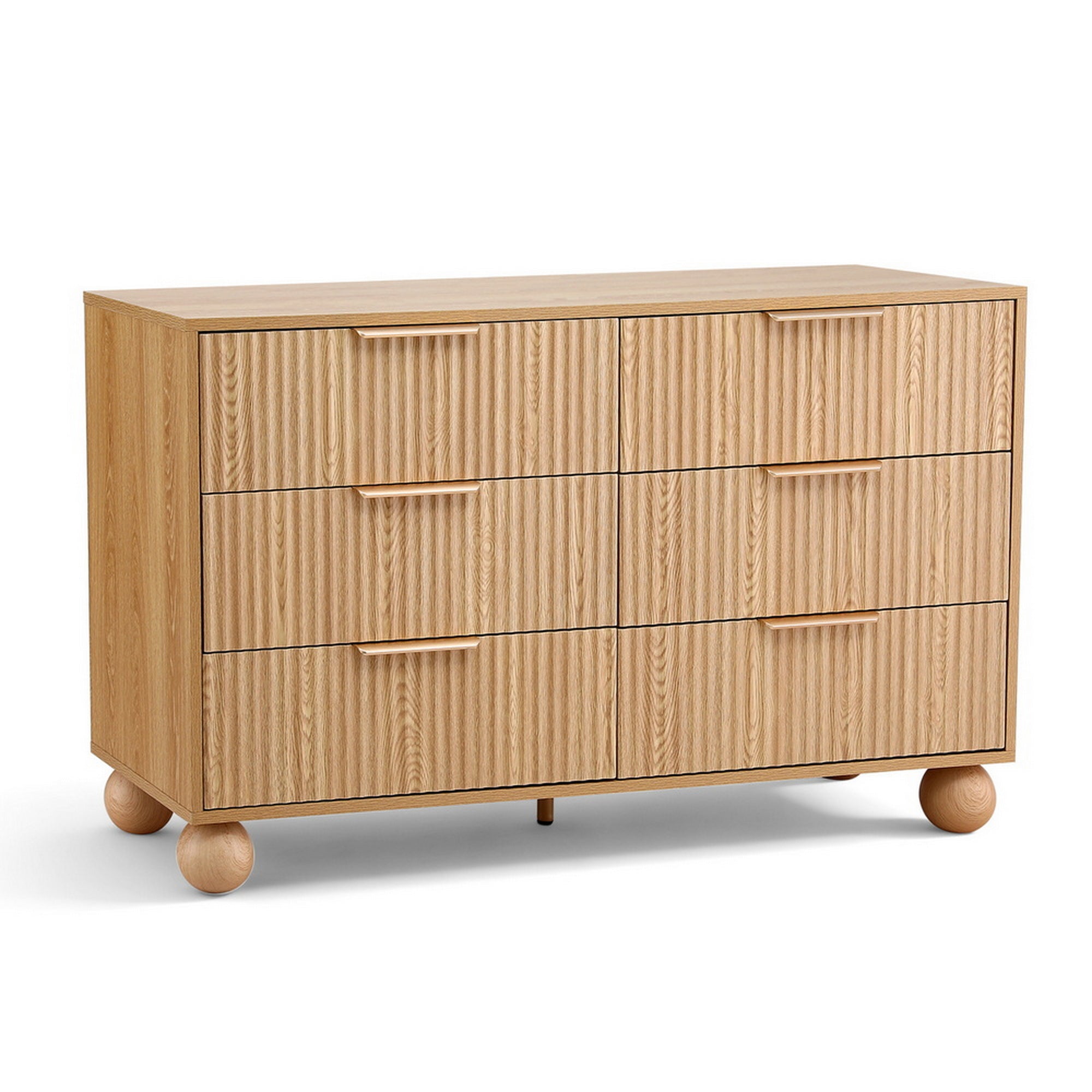 Artiss 6 Chest of Drawers Dresser Tallboy Pine-Furniture > Bedroom > Dressers-PEROZ Accessories
