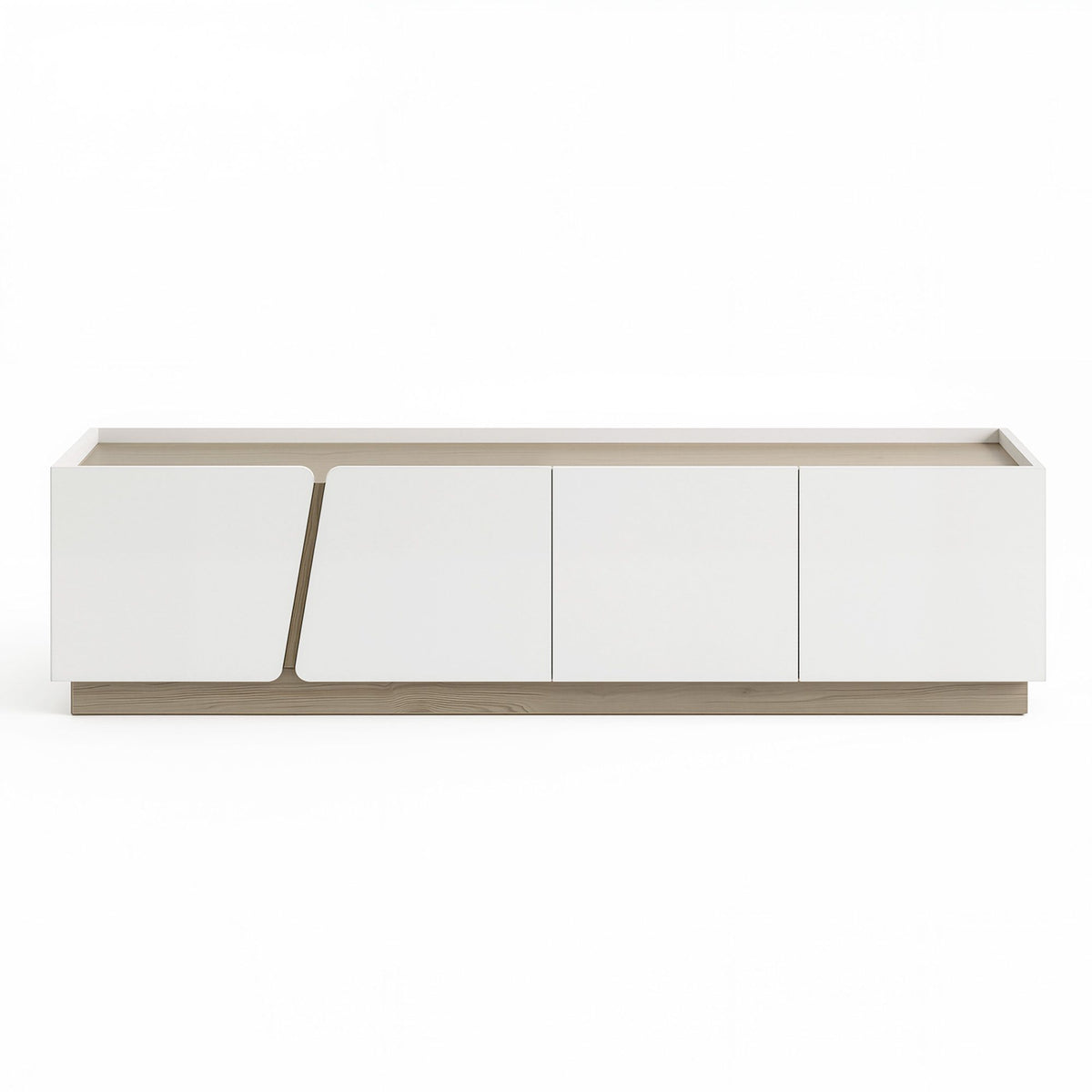 Artiss 180cm TV Unit Storage Cabinet Living Room White & Oak-Furniture > Living Room > TV Units-PEROZ Accessories