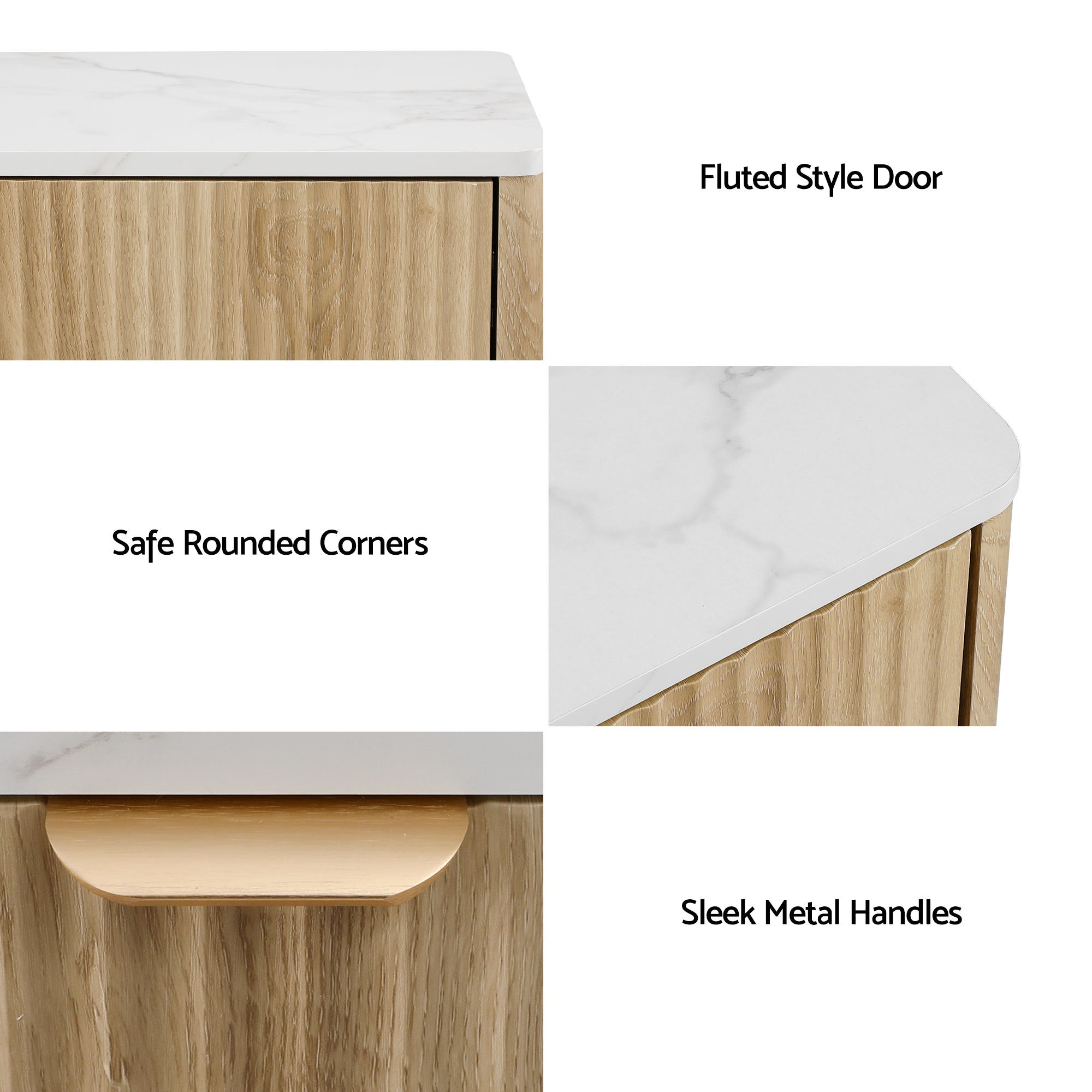 Artiss TV Unit & Chest of Drawers Set Solid Wood Legs Pine-Furniture > Living Room > TV Units-PEROZ Accessories