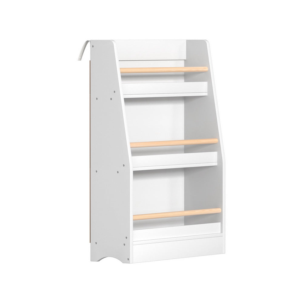 Keezi Kids Bookshelf 3 Tiers Storage Children Bookcase Organiser Display Shelf-Baby & Kids > Kid&