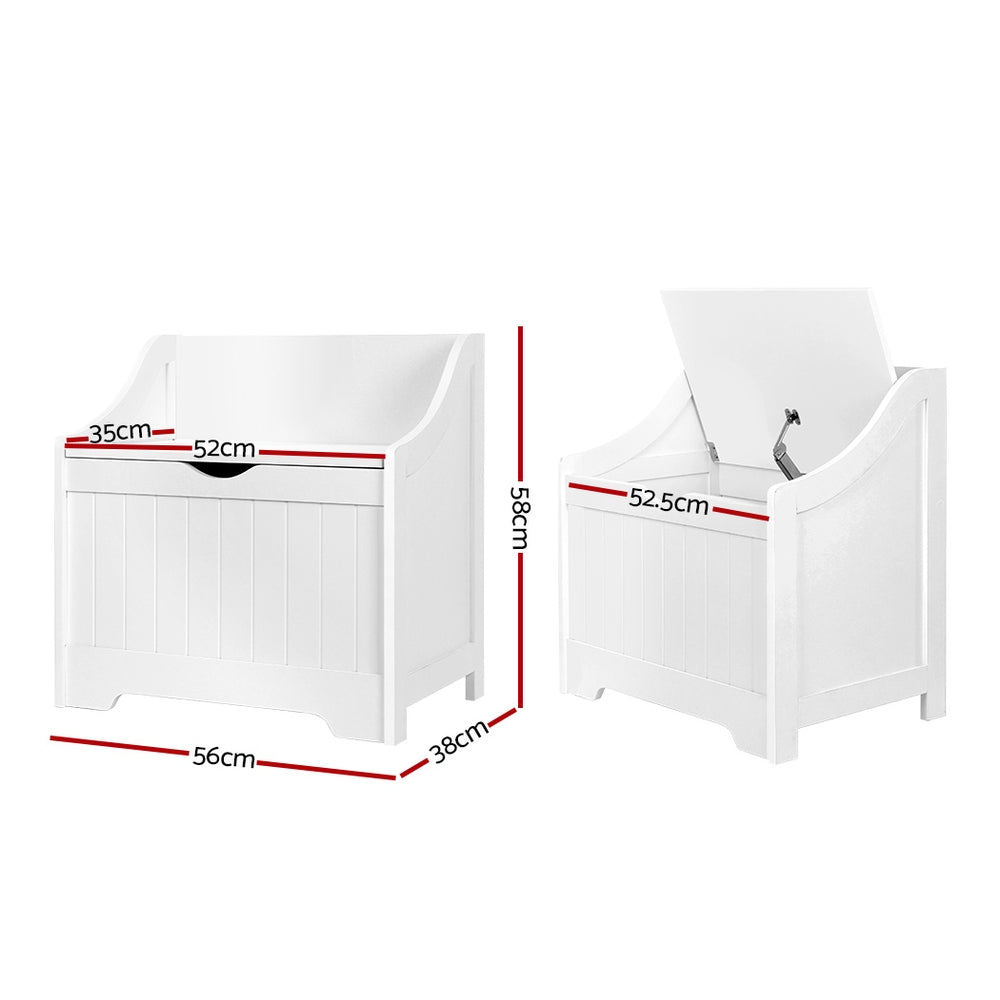 Keezi Kids Toy Box Chest Children Storage Clothes Toys Organiser Square-Baby & Kids > Kid&