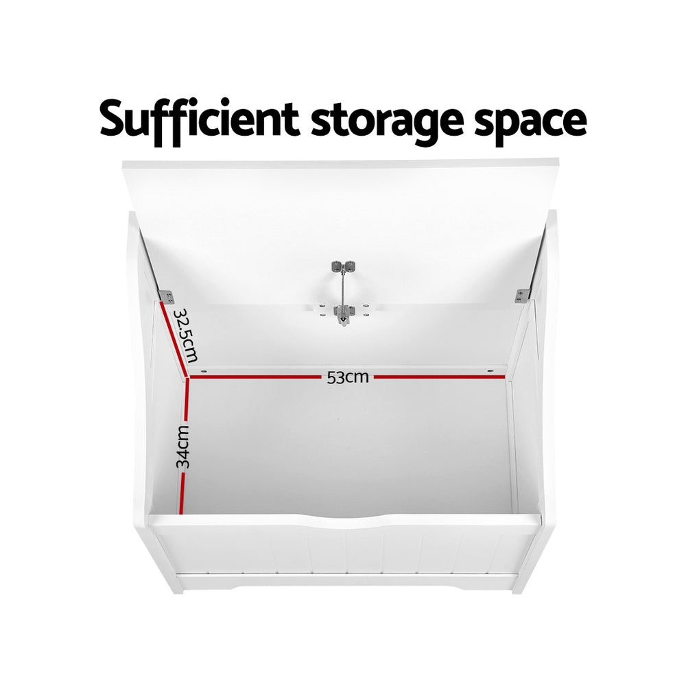 Keezi Kids Toy Box Chest Children Storage Clothes Toys Organiser Square-Baby & Kids > Kid&