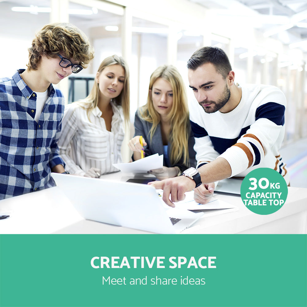 Artiss Bar Table 3-tier Storage Shelves White-Furniture > Living Room-PEROZ Accessories