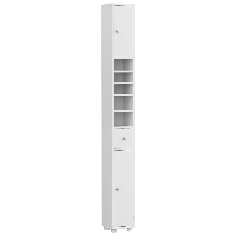 Artiss Bathroom Storage Cabinet 180cm Tall Slim Floor Cupboard Toilet Narrow Linen Tower-Furniture > Bathroom > Bathroom Cabinets, Cupboards & Storage-PEROZ Accessories