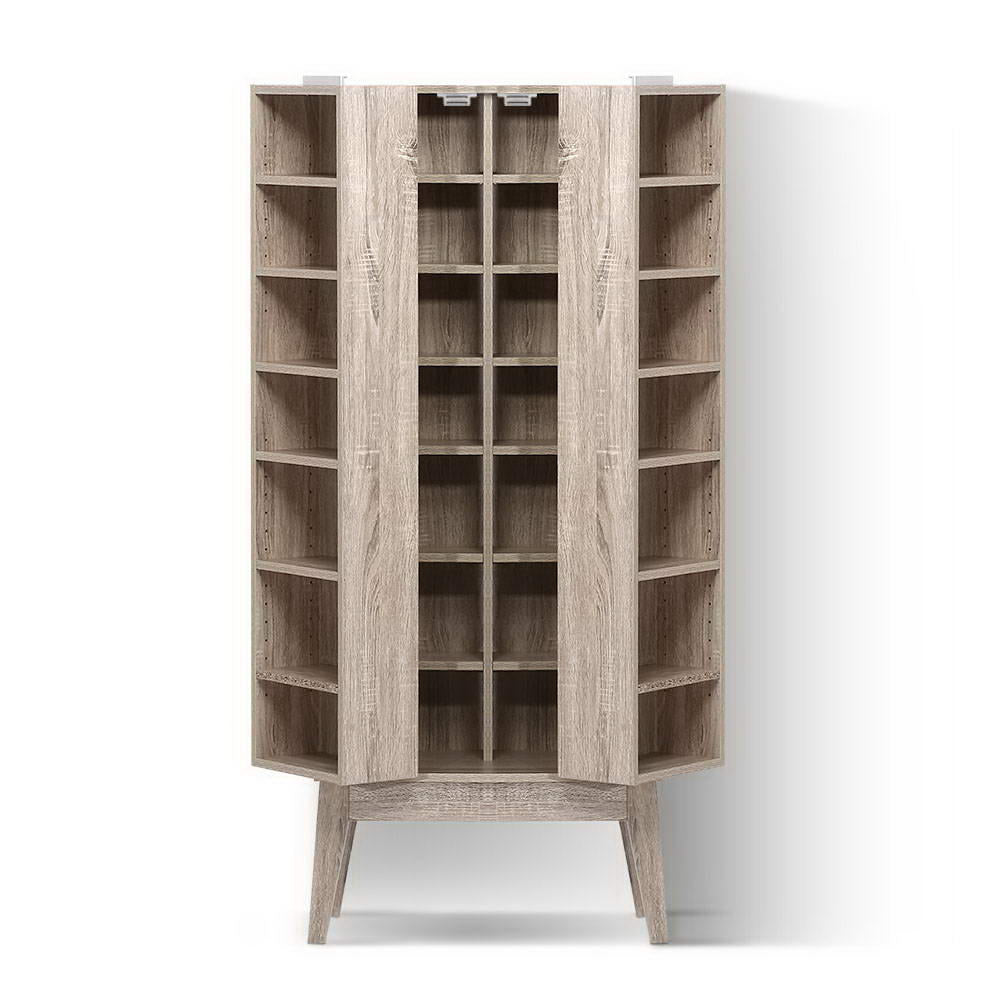 Artiss Bookshelf CD Storage Rack - BERG Oak-Furniture > Office-PEROZ Accessories