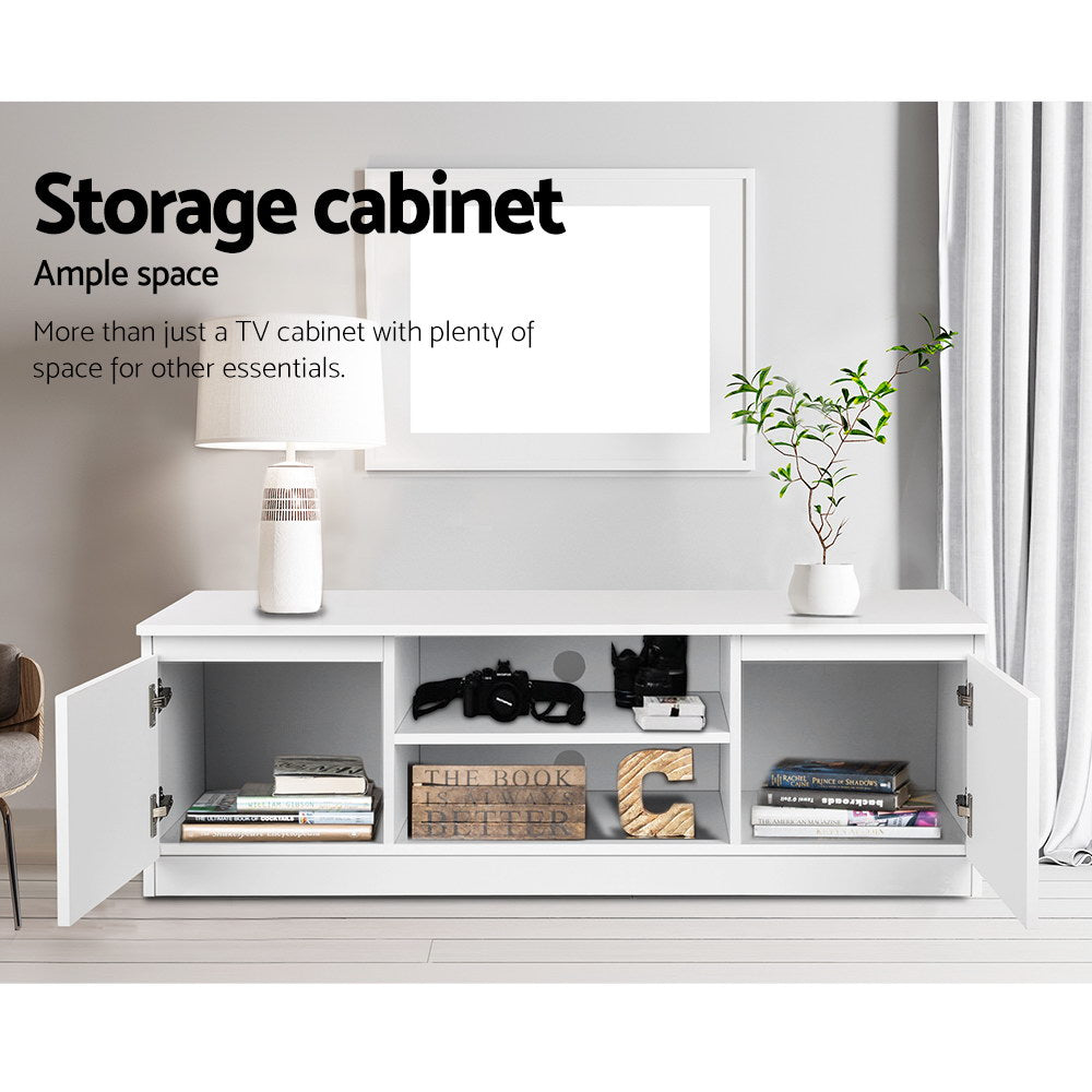 Artiss TV Entertainment Unit - White-Entertainment Units-PEROZ Accessories