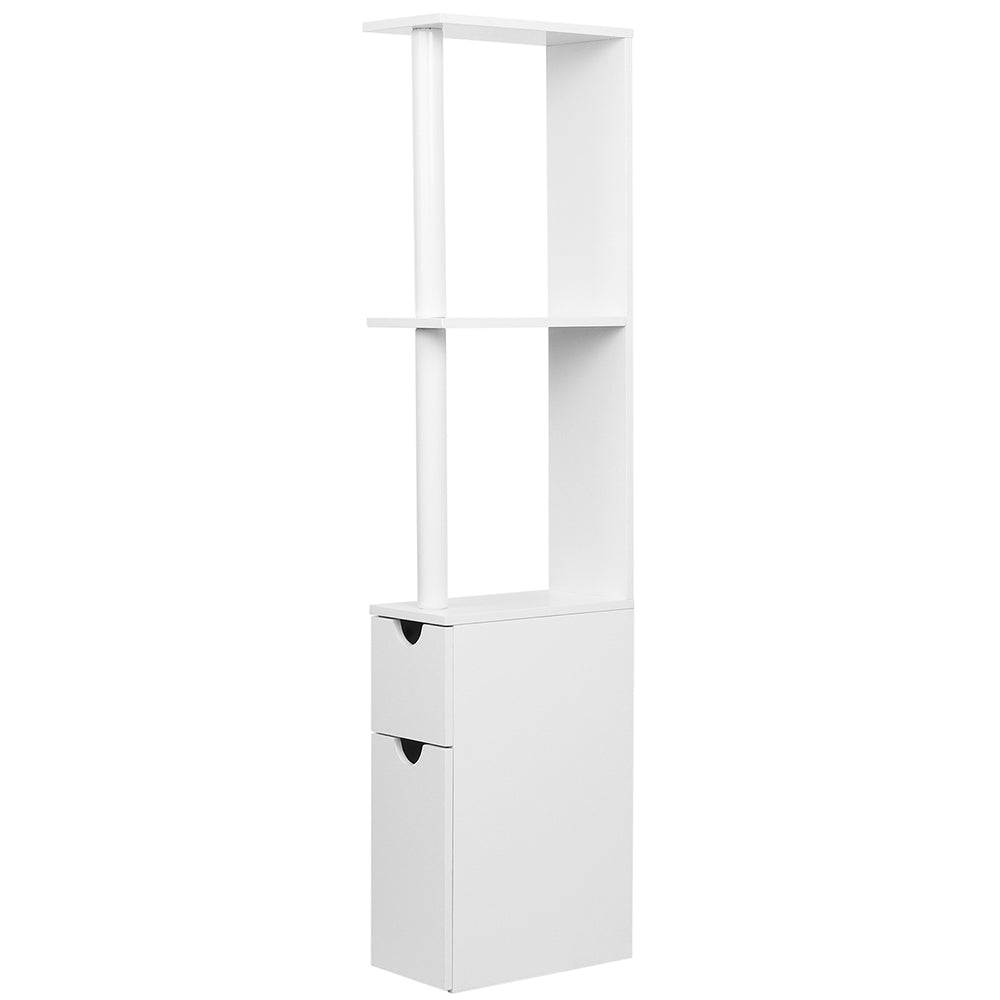 Artiss Bathroom Cabinet Storage 118cm Shelf White-Bathroom Storage-PEROZ Accessories