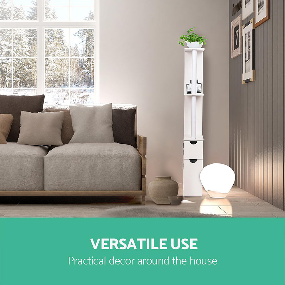 Artiss Bathroom Cabinet Storage 118cm Shelf White-Bathroom Storage-PEROZ Accessories