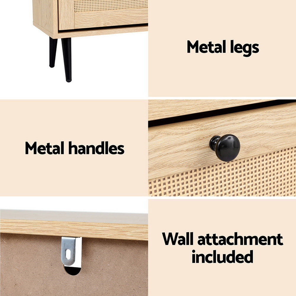 Artiss Shoe Rack Cabinet 3 Flip-out Drawers Pine-Furniture > Living Room > Shoe Storage-PEROZ Accessories