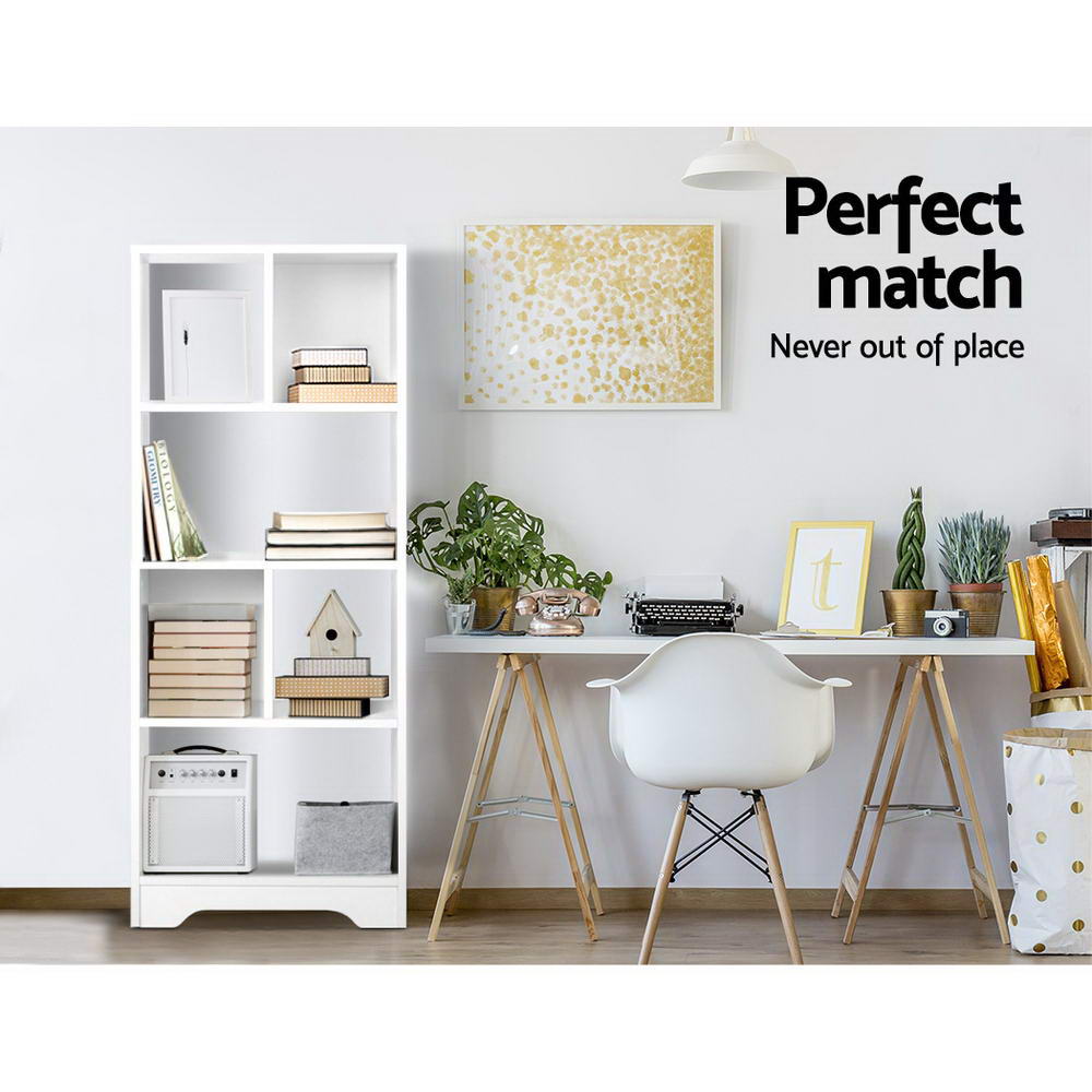 Artiss Bookshelf 6 Tiers - ANA White-Bookcases & Shelves-PEROZ Accessories