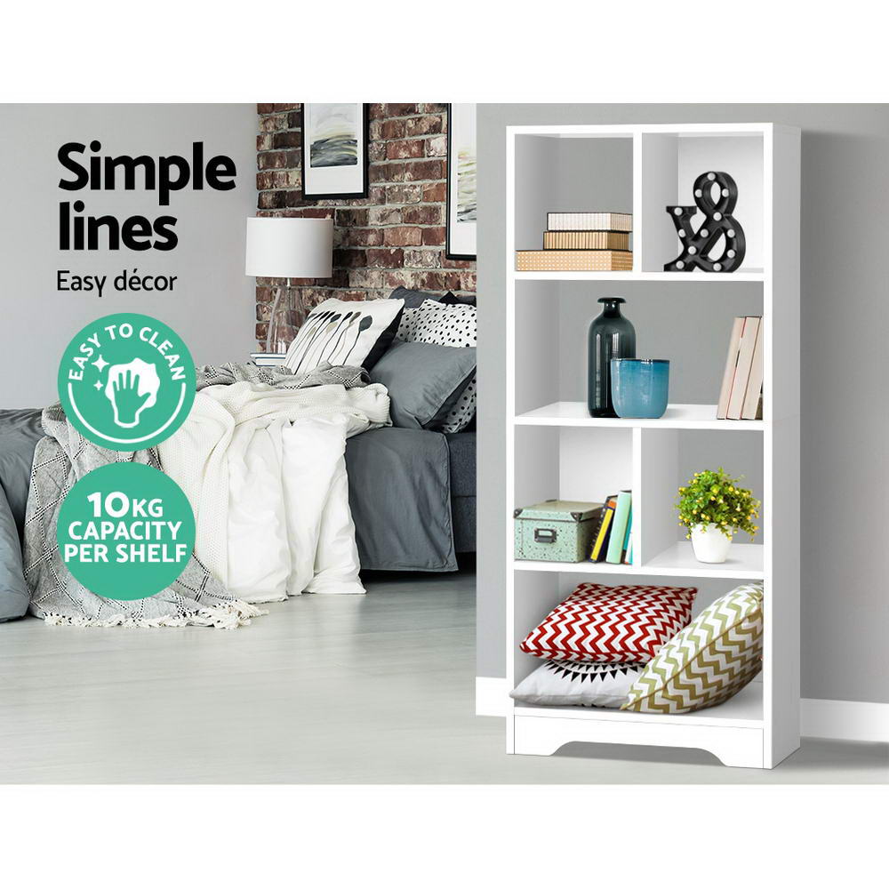 Artiss Bookshelf 6 Tiers - ANA White-Bookcases & Shelves-PEROZ Accessories