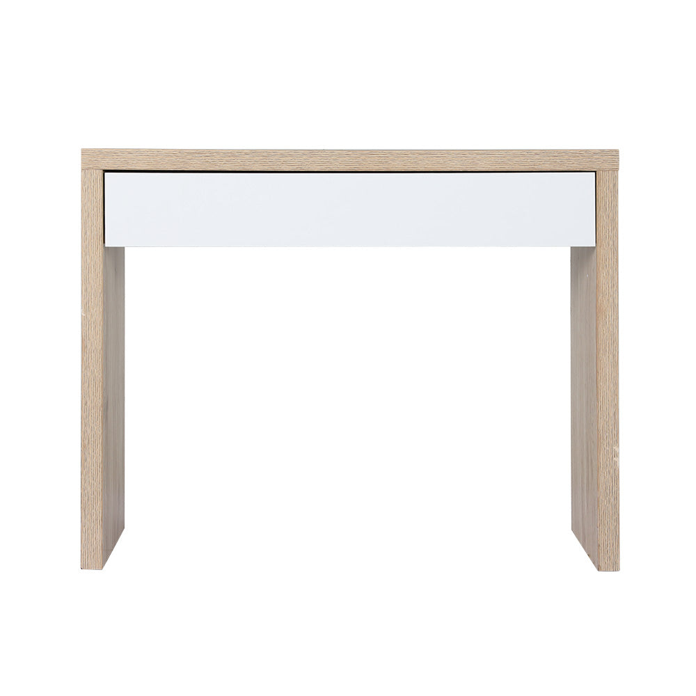 Artiss Console Table Storage Drawer Jory White Pine-Console Tables-PEROZ Accessories