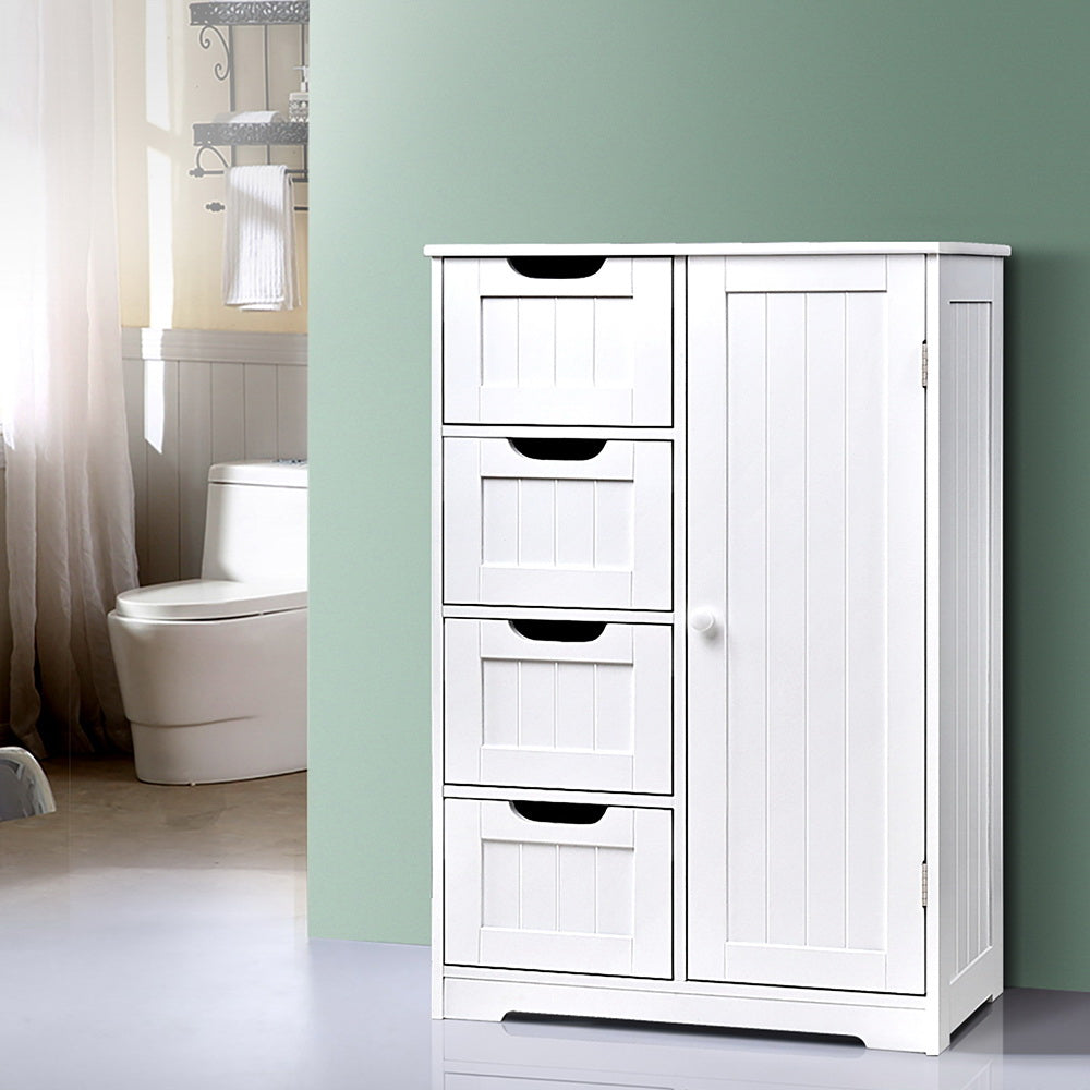 Artiss Bathroom Cabinet Storage Drawers White-Bathroom Storage-PEROZ Accessories