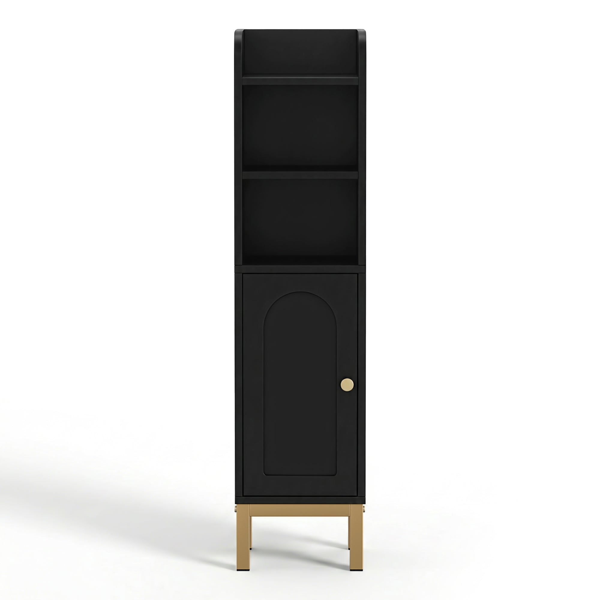 Artiss Bathroom Storage Cabinet Floor Organizer Toilet Corner Adjustable Black-Furniture > Bathroom > Bathroom Cabinets, Cupboards & Storage-PEROZ Accessories