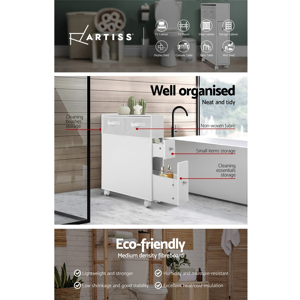 Artiss Bathroom Cabinet Storage Toilet Organiser-Bathroom Storage-PEROZ Accessories