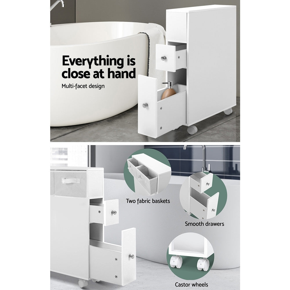 Artiss Bathroom Cabinet Storage Toilet Organiser-Bathroom Storage-PEROZ Accessories