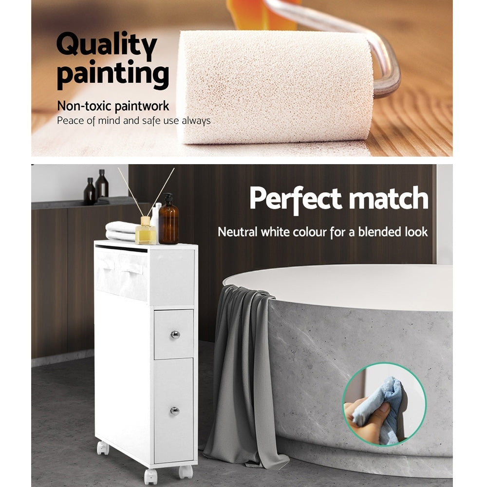 Artiss Bathroom Cabinet Storage Toilet Organiser-Bathroom Storage-PEROZ Accessories