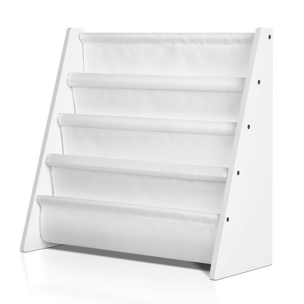 Keezi 4 Tiers Kids Bookshelf Magazine Shelf Children Bookcase Rack Organiser-Bookcases & Shelves-PEROZ Accessories