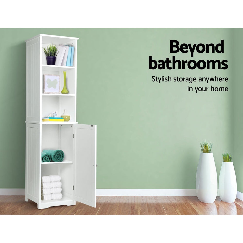 Artiss Bathroom Cabinet Storage 160cm White-Bathroom Storage-PEROZ Accessories