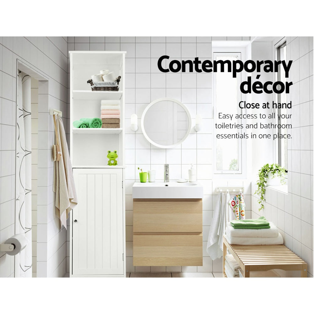 Artiss Bathroom Cabinet Storage 160cm White-Bathroom Storage-PEROZ Accessories
