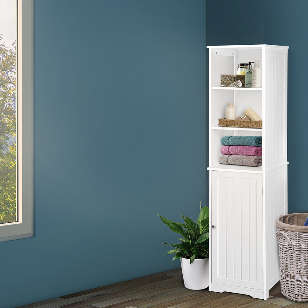 Artiss Bathroom Cabinet Storage 160cm White-Bathroom Storage-PEROZ Accessories