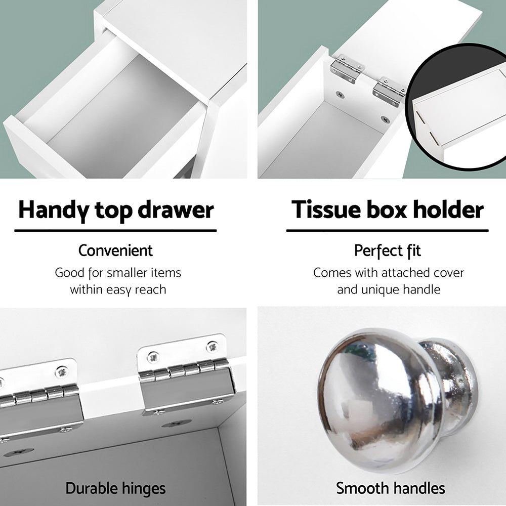 Artiss Bathroom Storage Cabinet Tissue Holder-Bathroom Storage-PEROZ Accessories