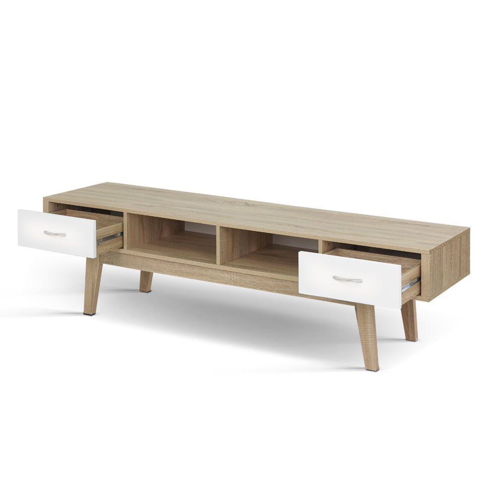 Artiss TV Cabinet Entertainment Unit Stand Storage Drawer Scandinavian 180cm Oak-Entertainment Units-PEROZ Accessories