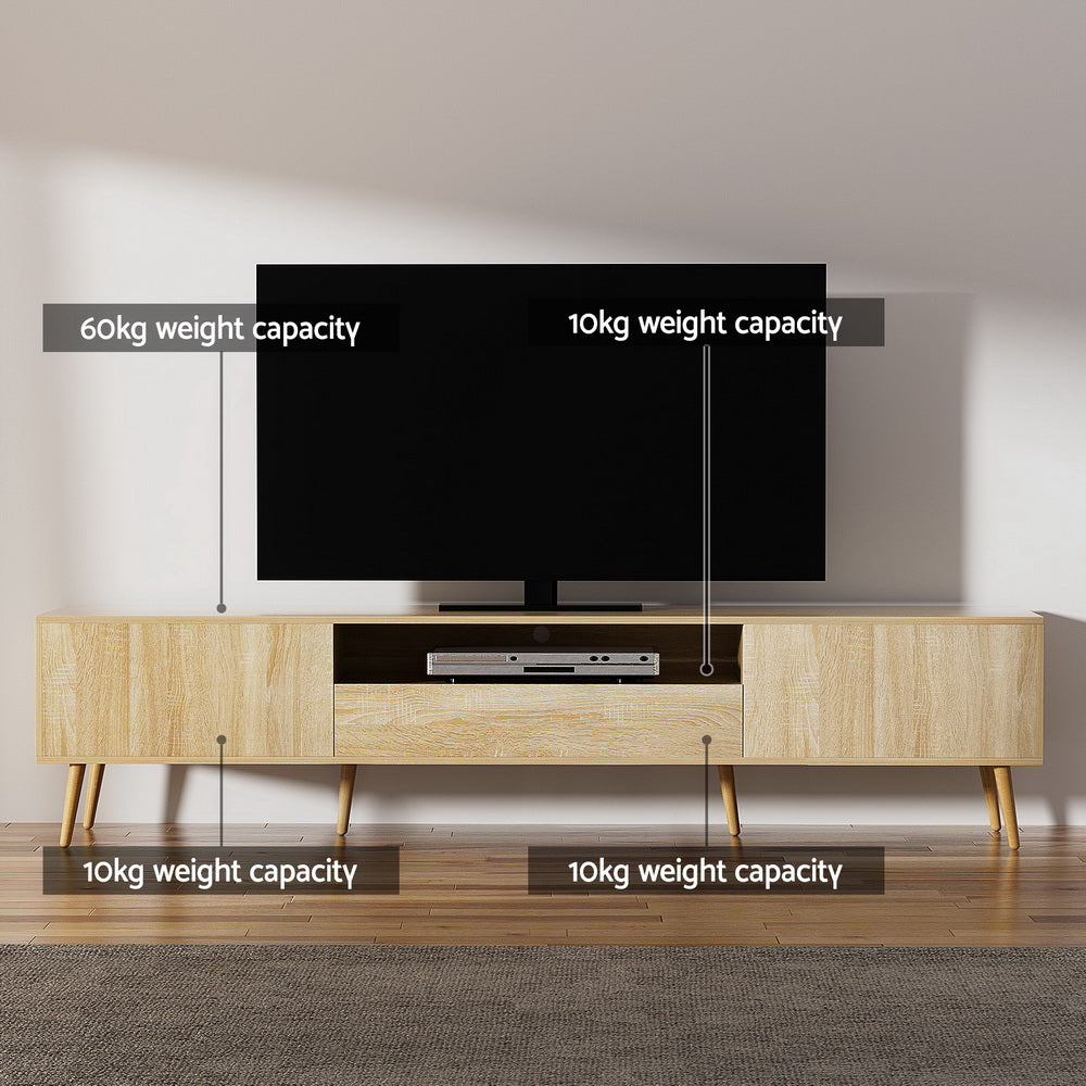 Artiss Entertainment Unit Alex TV Cabinet Storage Drawers 200CM-Furniture > Living Room-PEROZ Accessories