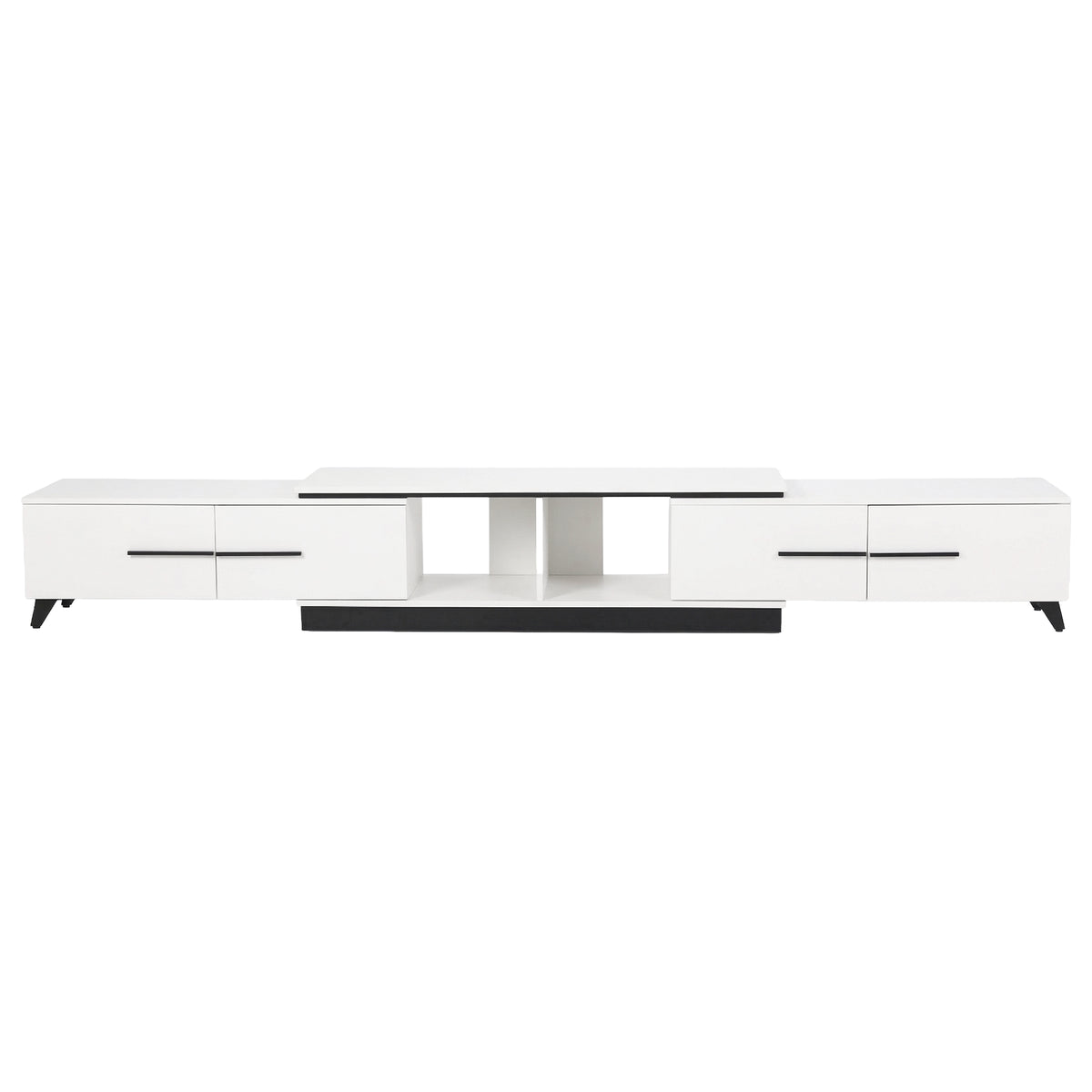 Artiss Extendable TV Cabinet Entertainment Unit Stand White-Furniture > Living Room > TV Units-PEROZ Accessories