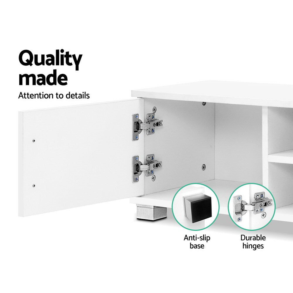Artiss Entertainment Unit TV Cabinet 120cm White Dylan-Entertainment Units-PEROZ Accessories