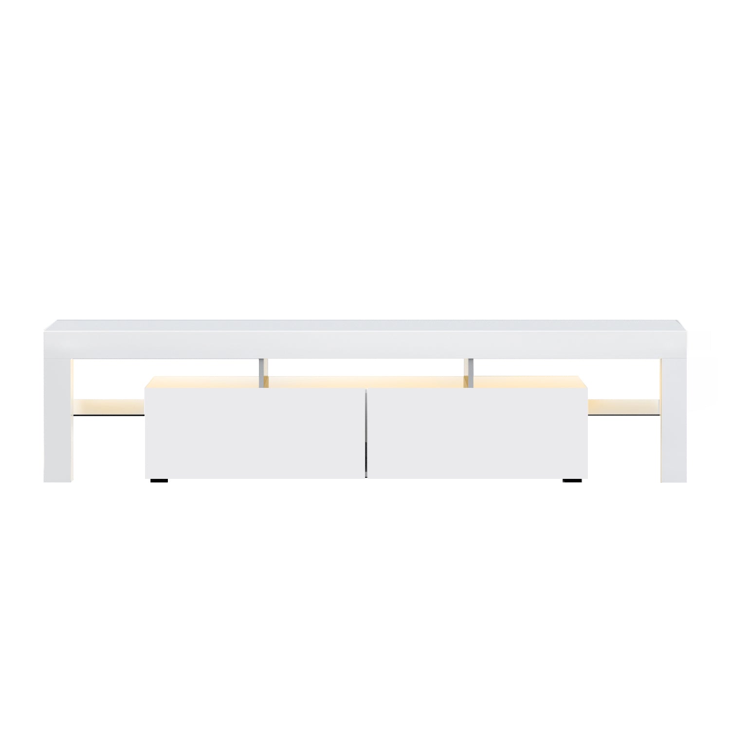 Artiss Entertainment Unit TV Cabinet LED 189cm White Elo-Entertainment Units-PEROZ Accessories