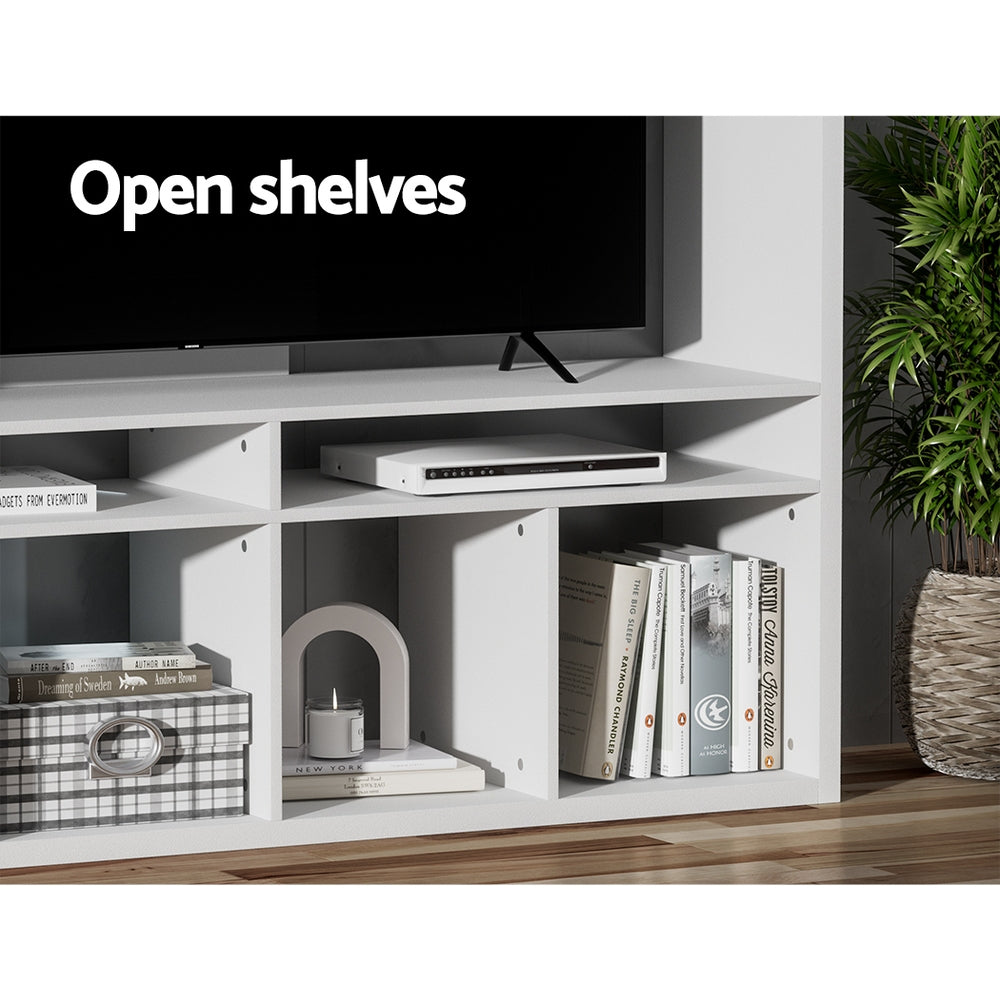 Artiss Entertainment Center Unit TV Stand TV Cabinet Open Shelves 183CM White-Furniture > Living Room-PEROZ Accessories