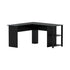 Artiss Computer Desk Shelf L-Shape Black 136CM-Office Desks-PEROZ Accessories