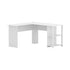 Artiss Computer Desk Shelf L-Shape White 136CM-Office Desks-PEROZ Accessories