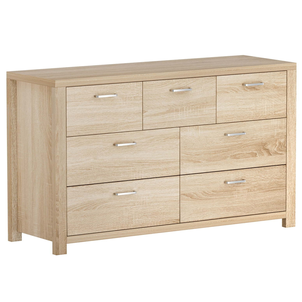Artiss 7 Chest of Drawers - MAXI Pine-Furniture > Bedroom-PEROZ Accessories