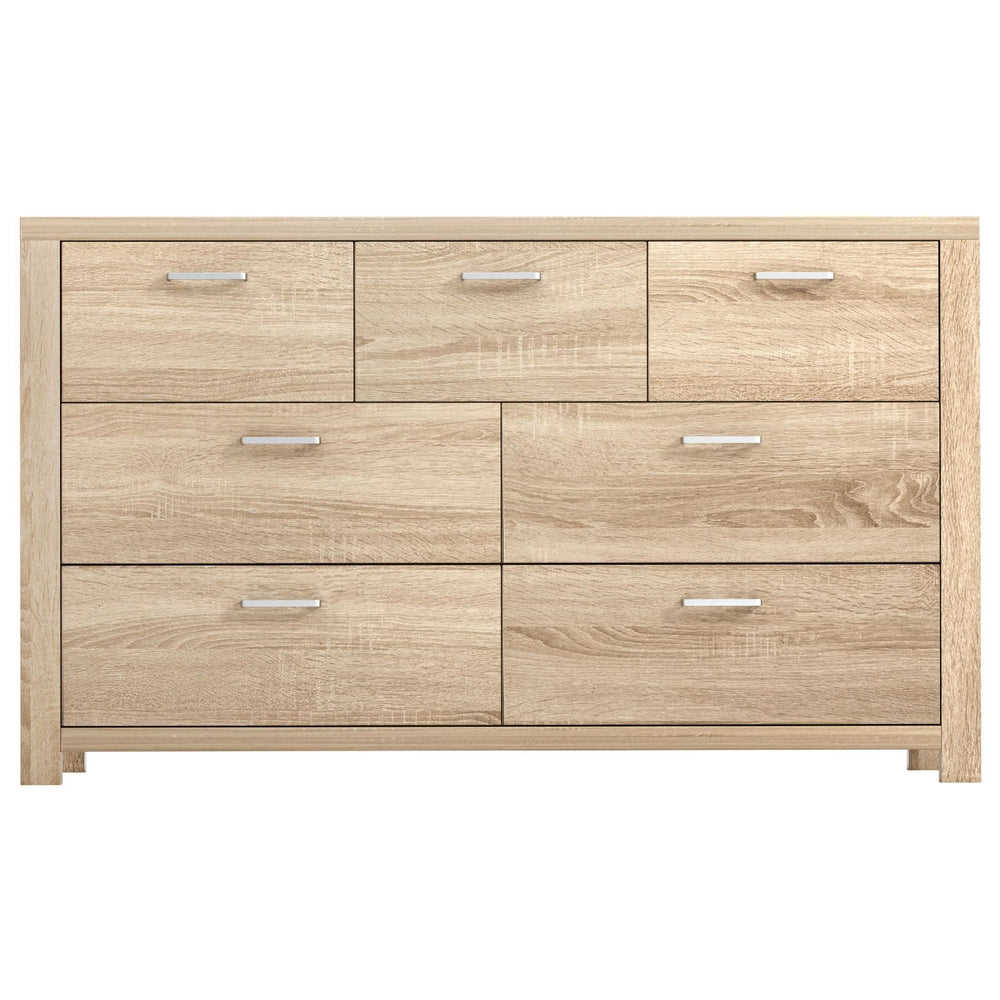 Artiss 7 Chest of Drawers - MAXI Pine-Furniture > Bedroom-PEROZ Accessories