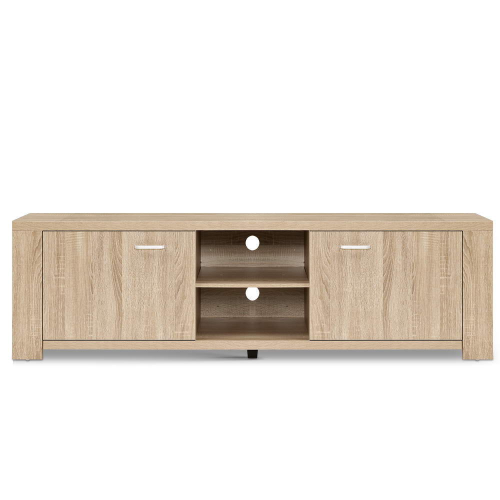 Artiss TV Cabinet Entertainment Unit 160cm Oak Maxi-Entertainment Units-PEROZ Accessories