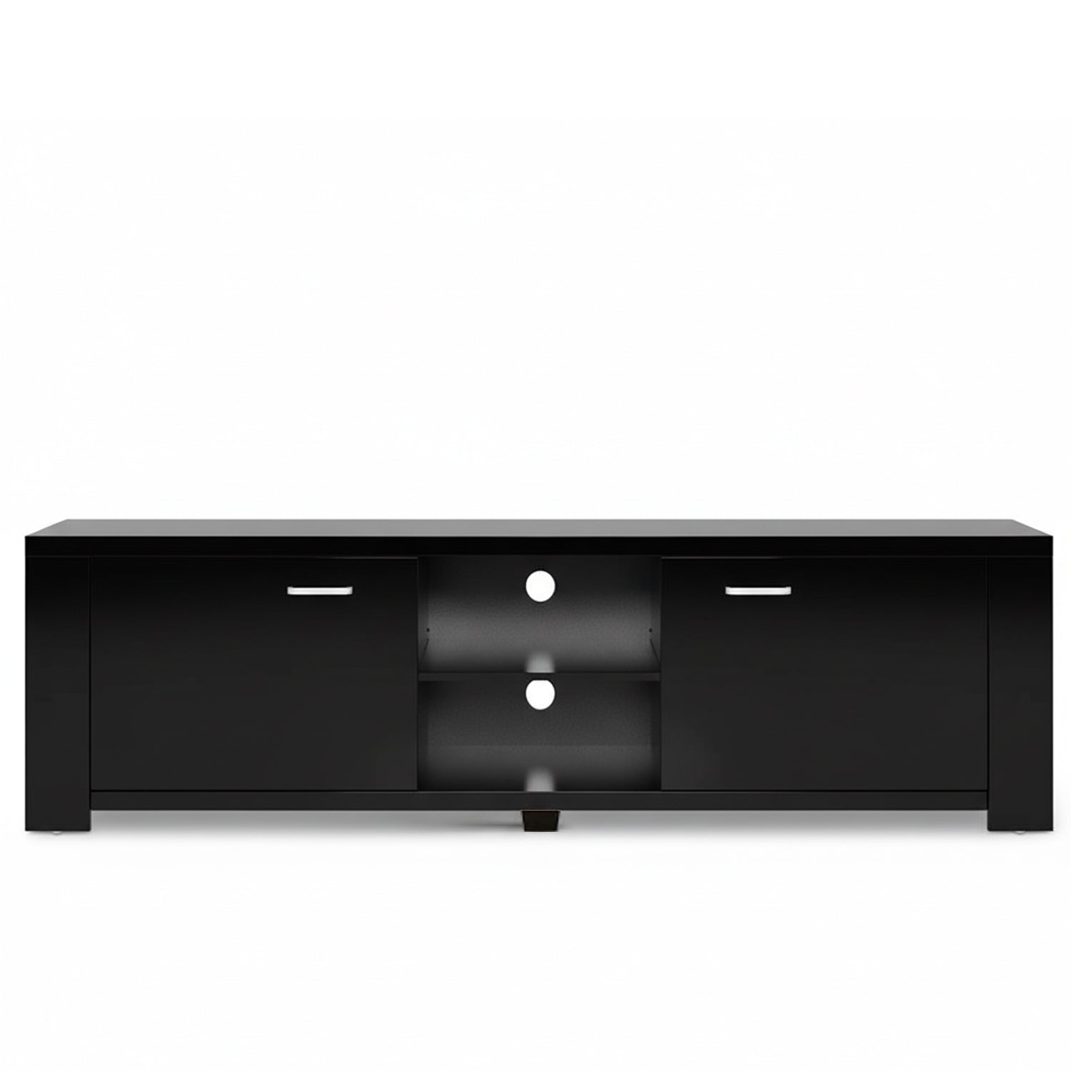 Artiss TV Cabinet Entertainment Unit 160cm Black Maxi-Furniture > Living Room > TV Units-PEROZ Accessories