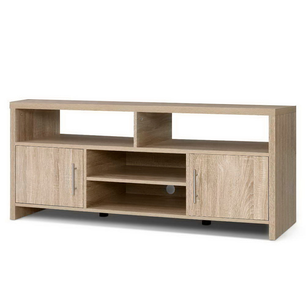 Artiss TV Cabinet Entertainment Unit 140cm Oak Ken-Entertainment Units-PEROZ Accessories
