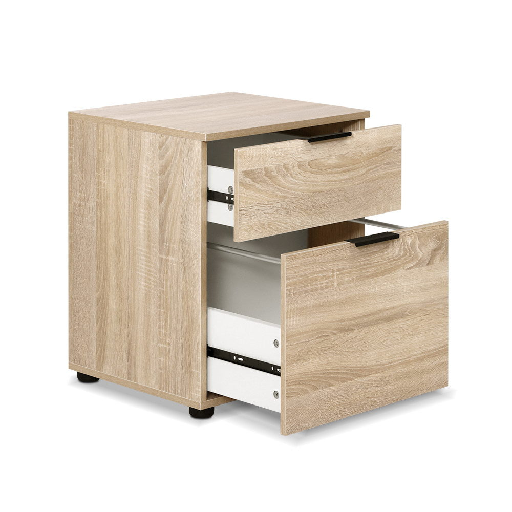 Artiss Filing Cabinet 2 Drawer Office Storage Organiser-Furniture > Office-PEROZ Accessories