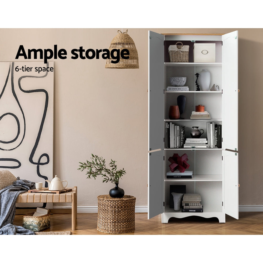 Artiss Buffet Sideboard 4 Doors - BERNE White-Storage Cabinet-PEROZ Accessories