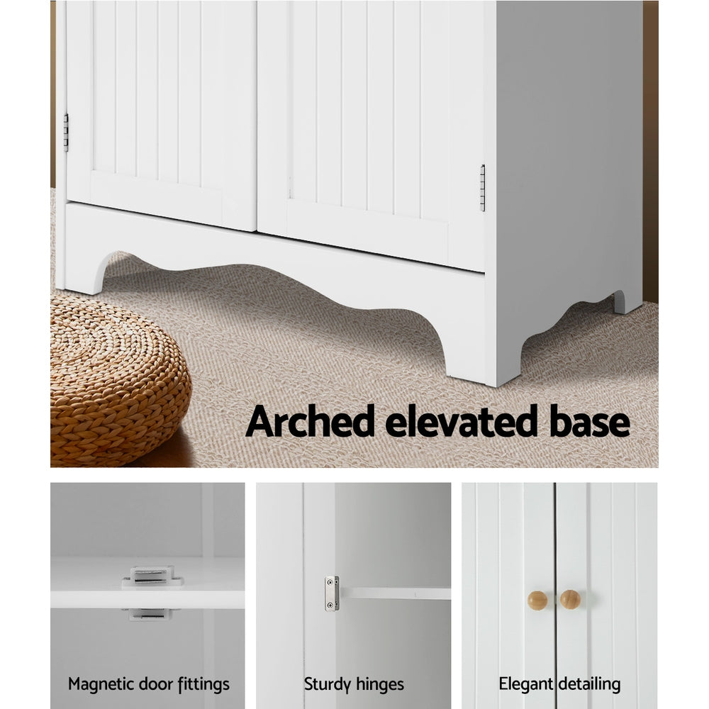 Artiss Buffet Sideboard 4 Doors - BERNE White-Storage Cabinet-PEROZ Accessories