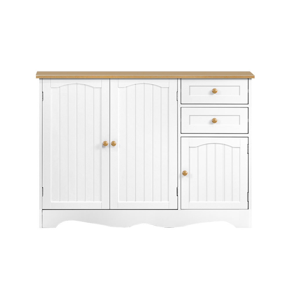 Artiss Buffet Sideboard 3 Doors - BERNE White-Furniture > Dining-PEROZ Accessories