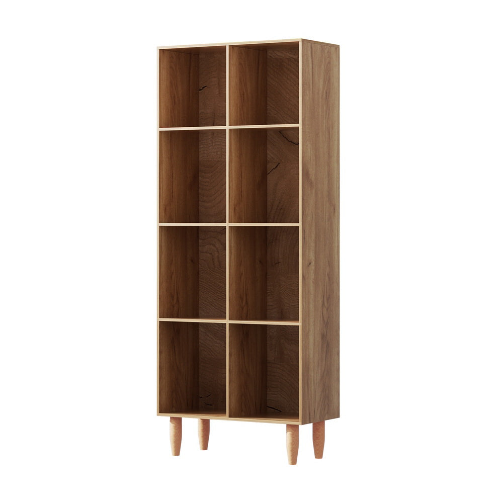 Artiss Bookshelf Bookcase 4 Tiers LEOR Walnut-Furniture > Office-PEROZ Accessories