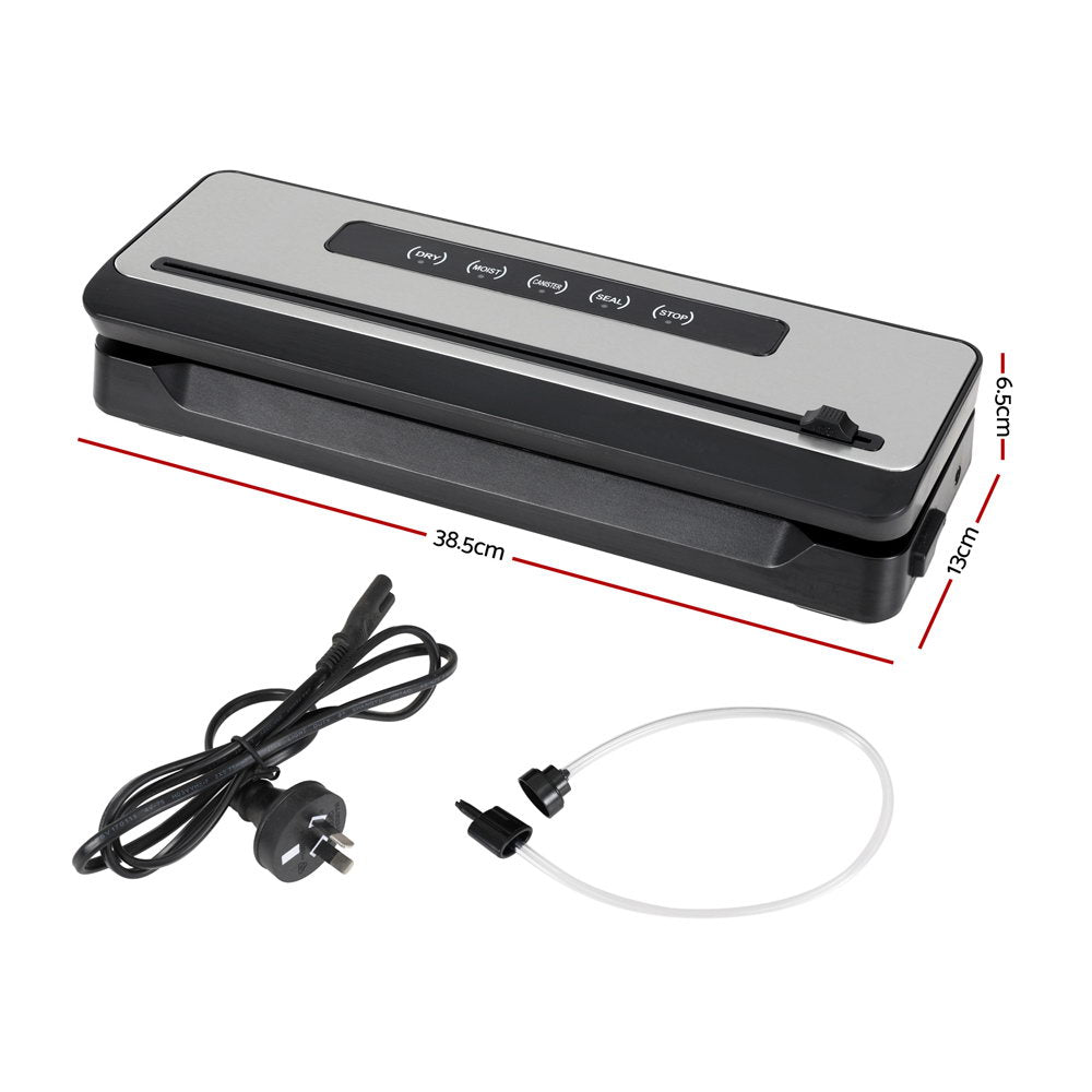Devanti Food Vacuum Sealer Machine Fresh Storage Sealing Cutter Bags 5 Modes-Appliances > Kitchen Appliances-PEROZ Accessories