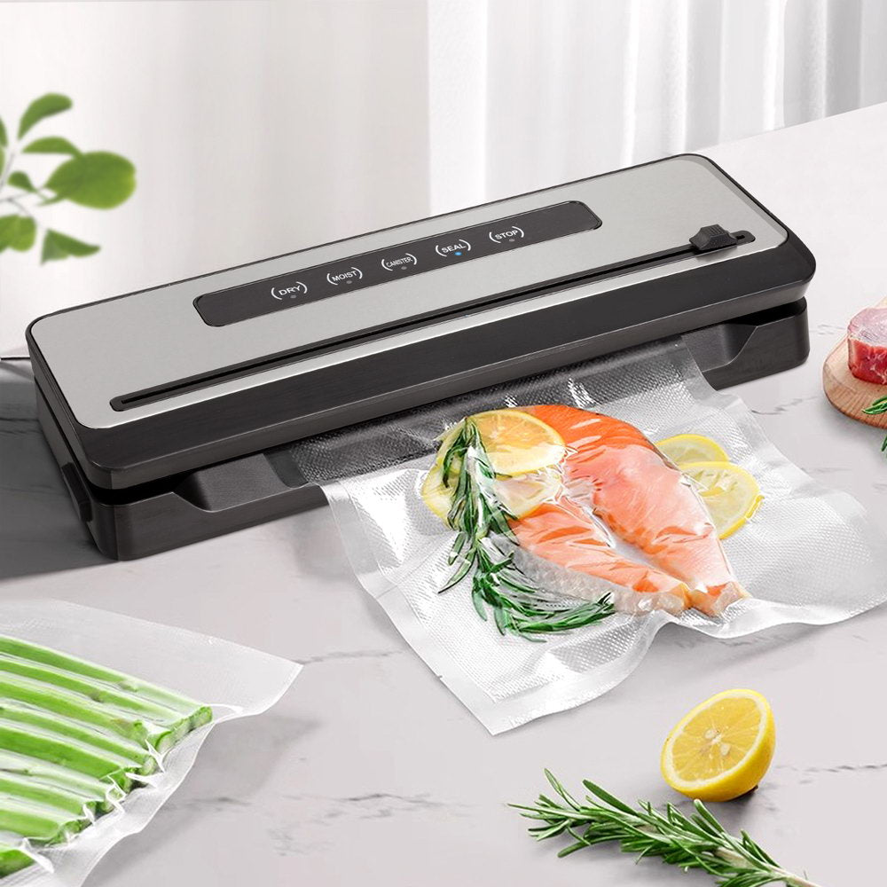 Devanti Food Vacuum Sealer Machine Fresh Storage Sealing Cutter Bags 5 Modes-Appliances > Kitchen Appliances-PEROZ Accessories