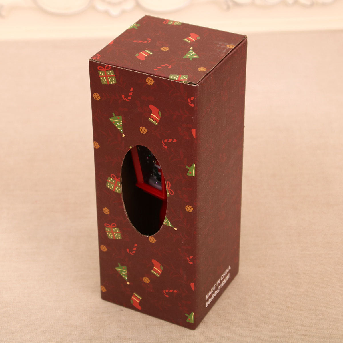 Festive LED Christmas Snow Globe Lantern - Glittering Tabletop Decoration with Santa/Snowman Scene, Dual Power(white)-Occasions > Christmas > Christmas Decorations-PEROZ Accessories