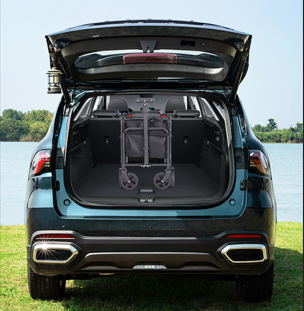 Foldable Camping Wagon: Retractable Handle, Lightweight Design for Outdoor Trips, Beach & Picnics-Outdoor Recreation > Camping > Camp Furniture-PEROZ Accessories