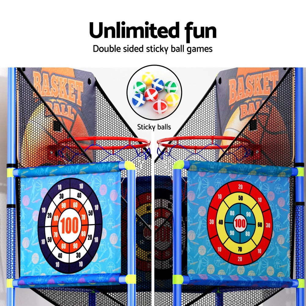 Arcade Basketball Games Electronic Scorer Basketball Hoop Shot Kid Indoor Toy-Gift & Novelty > Games-PEROZ Accessories